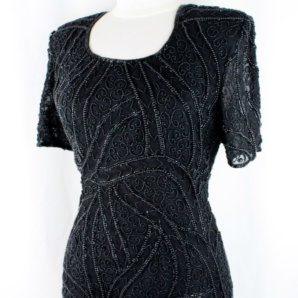 JASDEE Vintage Blouse 24" Length HandWork Bead&Embroidery On Silk Style 1405